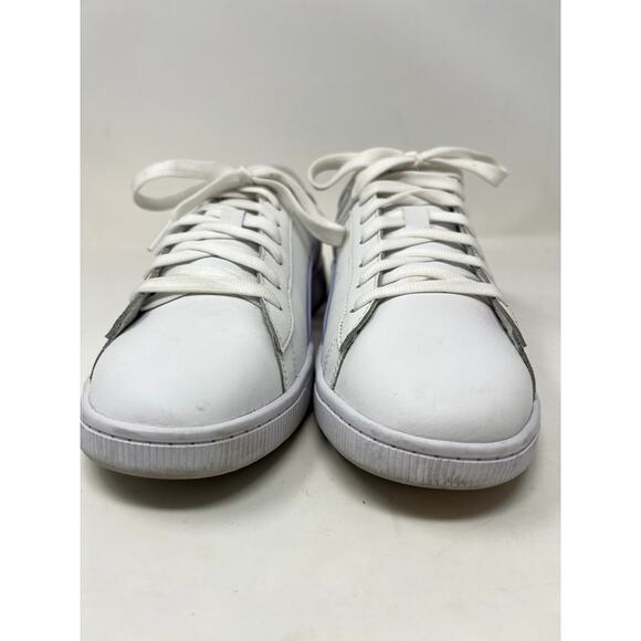 Puma Smooth Leather Sneaker Lace Up White Pastel - 9 - Picture 3 of 7